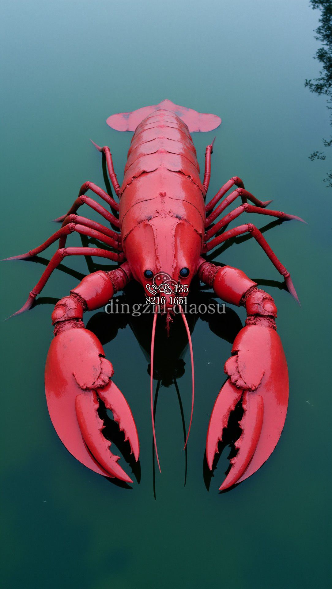 龍蝦不銹鋼雕塑